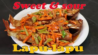 SWEET amp SOUR LAPU LAPU  ESCABECHE LAPU LAPU RECIPE [upl. by Yoccm]