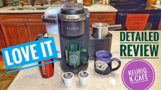 DETAILED Review Keurig KCafe Espresso Cappuccino KCup Coffee Maker How To Use [upl. by Dranyl282]