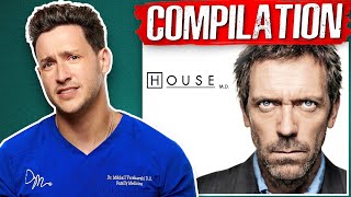 Doctor Mike Reacts To House MD  Compilation [upl. by Ime407]