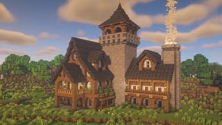 Minecraft Medieval Mansion Tutorial [upl. by Cherlyn]