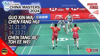 Guo Xin Wa  Chen Fang Hui vs Chen Tang Jie  Toh Ee Wei  China Masters 2024  QF XD Highlights [upl. by Rosie]