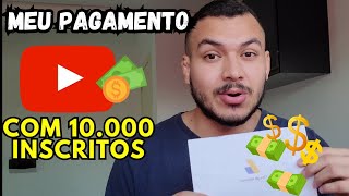 10 MIL INSCRITOS No Youtube  Quanto Ganhei [upl. by Holds]