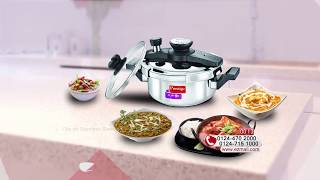 Ezmall Online Shopping  Prestige 3 Ltr Clipon Pressure Cooker [upl. by Scoville]