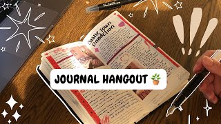 Journal Hangout 🌱 Anime and Media Journal Thoughts Hobonichi Chat [upl. by Occor]