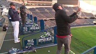 Play golf inside Soldier Field this weekend with Upper Deck Golf [upl. by Adias]