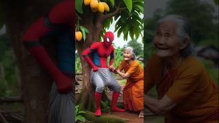 💥❤️SpiderMan Gets His Pants Pulled By Grandma ✅️ marvel avengers spiderman shorts [upl. by Roslyn]