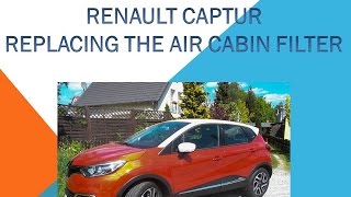 Renault Captur Replacing the air cabin filter [upl. by Terti76]