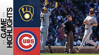 Brewers vs Cubs Game Highlights 4223  MLB Highlights [upl. by Adnopoz]