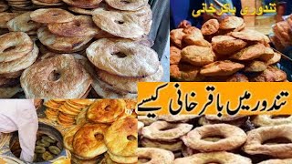 BakarKhani Making Process l TANDOORI BAKARKHANI  Street Food Karachi [upl. by Alecram]