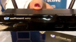 ISE 2015 wePresent Shows Off the WiPG1000 Wireless Presentation System [upl. by Onid]