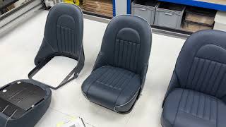 Exploring Two OEM Factory Options  Austin Healey 3000 BJ8 Front Seats  Talking Trim w JSkin [upl. by Ayanet]