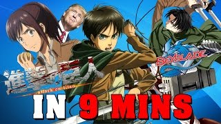 Attack on Titan IN 9 MINUTES [upl. by Weisberg]