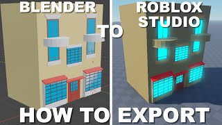 How to Export Models from Blender Into Roblox Studio Easy [upl. by Nylrehs]