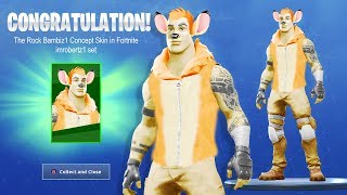 The Rock Bambi Dwayne Johnson Skin in Fortnite [upl. by Adnahcir]