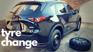 How To Change A Car Tyre  Mazda CX5 [upl. by Abbotsen]