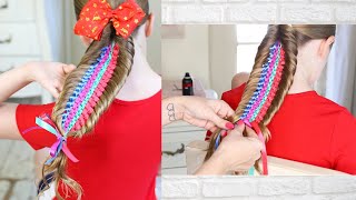 🌈Rainbow Ribbon Braid🌈 by SweetHearts Hair [upl. by Janos97]