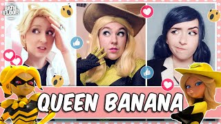 Cosplayers React to Miraculous Ladybug  Queen Banana 🍌 [upl. by Idnahc]