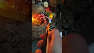 Jobon lighter Vs dry birch firewood [upl. by Enihpad]