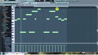 Avicii  Fade Into Darkness  FL Studio 10 Piano Notes With MIDI File [upl. by Nelak]