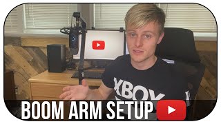 How to set up a Boom Arm Shock Mount and Microphone [upl. by Tuckie]