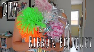 DIY  Bridal ShowerWedding Ribbon Bouquet [upl. by Honniball]