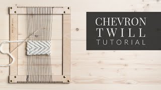 How To Weave a Simple Twill Pattern Chevron Twill [upl. by Kcirred599]