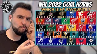 Reacting to NHL Goals Horns 20212022 Season SOO MANY VARIATIONS [upl. by Ainatnas]