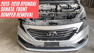 20152019 Hyundai Sonata front bumper removal  ReveMoto [upl. by Elok242]