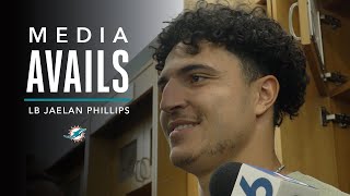 Linebacker Jaelan Phillips meets with the media  Miami Dolphins [upl. by Sirenay]