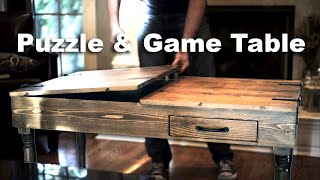 Building A DIY Puzzle and Game Table [upl. by Eemia]