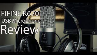 FiFine K670 USB Microphone Review  Test [upl. by Aerdnaz]