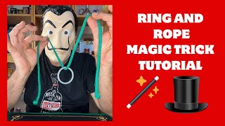 RING AND ROPE MAGIC TRICK TUTORIAL [upl. by Yasu7]