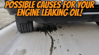 Is Your Engine Leaking Oil  Most Common Causes for Oil Leaks in your Engine [upl. by Annoet]