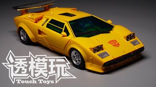 【SwiftTransform】Cool Sunstreaker Masterpiece39 G1 Transformers MP39 AUTOBOT 变形金刚速变 飞毛腿 兰博基尼 透模玩 [upl. by Coulson]