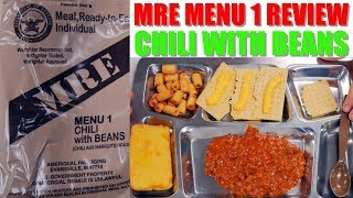 2019 MRE Taste Test Menu 1  Chili With Beans [upl. by Auohs]