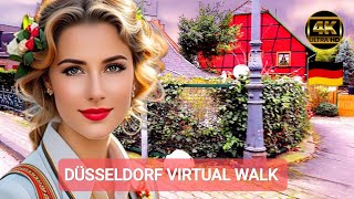 4K Germany Travel Düsseldorf Urban Walk Virtual Walk in Oberkassel [upl. by Rogerson]