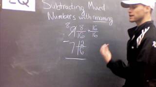 Subtracting Mixed Numbers with Renaming [upl. by Asirap29]