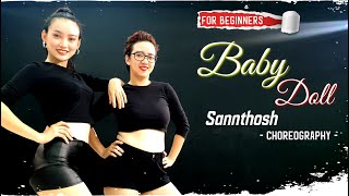 Baby Doll Dance Cover for Beginners  Sunny Leone Meet Bros Kanika Kapoor  Santosh Choreography [upl. by Claudelle836]