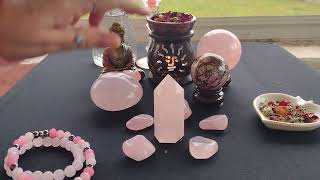 Working With Rose Quartz a Simmering Pot and Attract Love Spell Mix Part 2 [upl. by Aisad650]