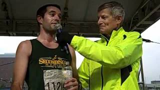 Michael Capriolo wins the 2011 Akron Half Marathon [upl. by Wilow]