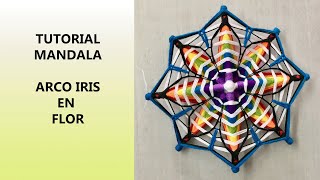 Mandala Arco Iris en Flor [upl. by Ardnassela]