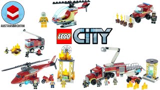 All Lego City Fire Sets 2021  Lego Speed Build Review [upl. by Aitnahc106]