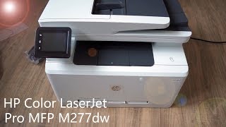 Review HP Color LaserJet Pro MFP M277dw  Multifunktionsdrucker mit Netzwerkscan Anleitung [upl. by Salahcin]