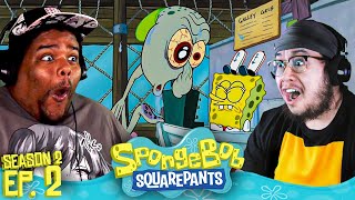 SQUIDS DAY OFF  Spongebob Season 2 Episode 2 GROUP REACTION [upl. by Eenahpets]