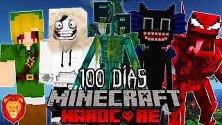 SOBREVIVÍ 100 días en la Isla de CREEPYPASTAS en Minecraft HARDCORE y esto es lo que sucedió [upl. by Callida616]