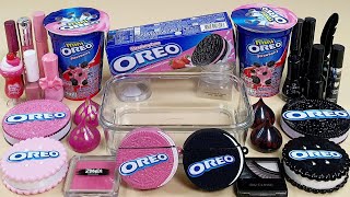 Pink OREO Slime Mixing Random Into Slime Satisfying Slime Video ASMR [upl. by Chouest]