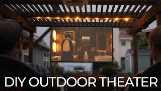 DIY Outdoor Movie Theater [upl. by Hillman]