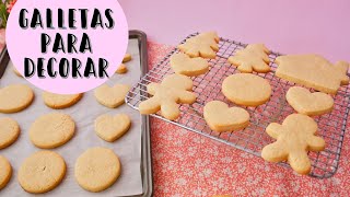 Galletas Para Decorar  Galletas de mantequilla  Ale Hervi [upl. by Nnalatsyrc]