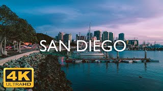 San Diego California  USA 🇺🇸  4K Drone Footage [upl. by Etnod]