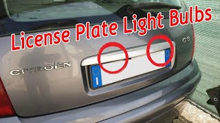 How To Replace the Citroen C3 License Plate Light Bulbs  Tutorial [upl. by Layne]